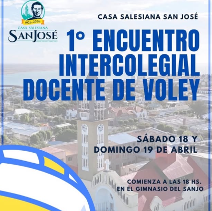 Flyers intercolegial de voley por el Centenario del SanJo.